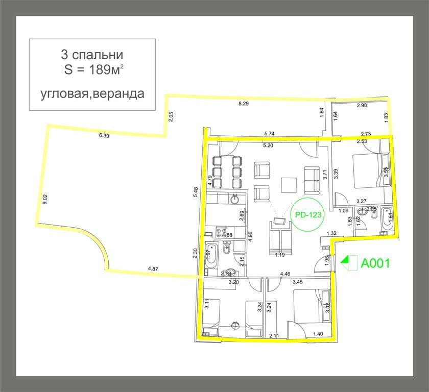 WhatsApp'ta Paylaş Becici'de Lüks Sınıf Daire - 3 Yatak Odalı — Karadağ