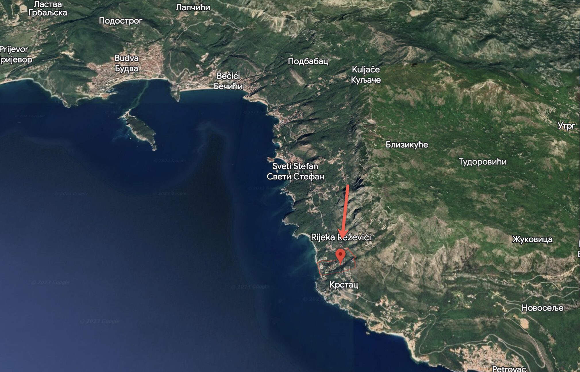 MRE-Immobilie (12) Premium-Baugrundstück in Reževići zu verkaufen — Montenegro