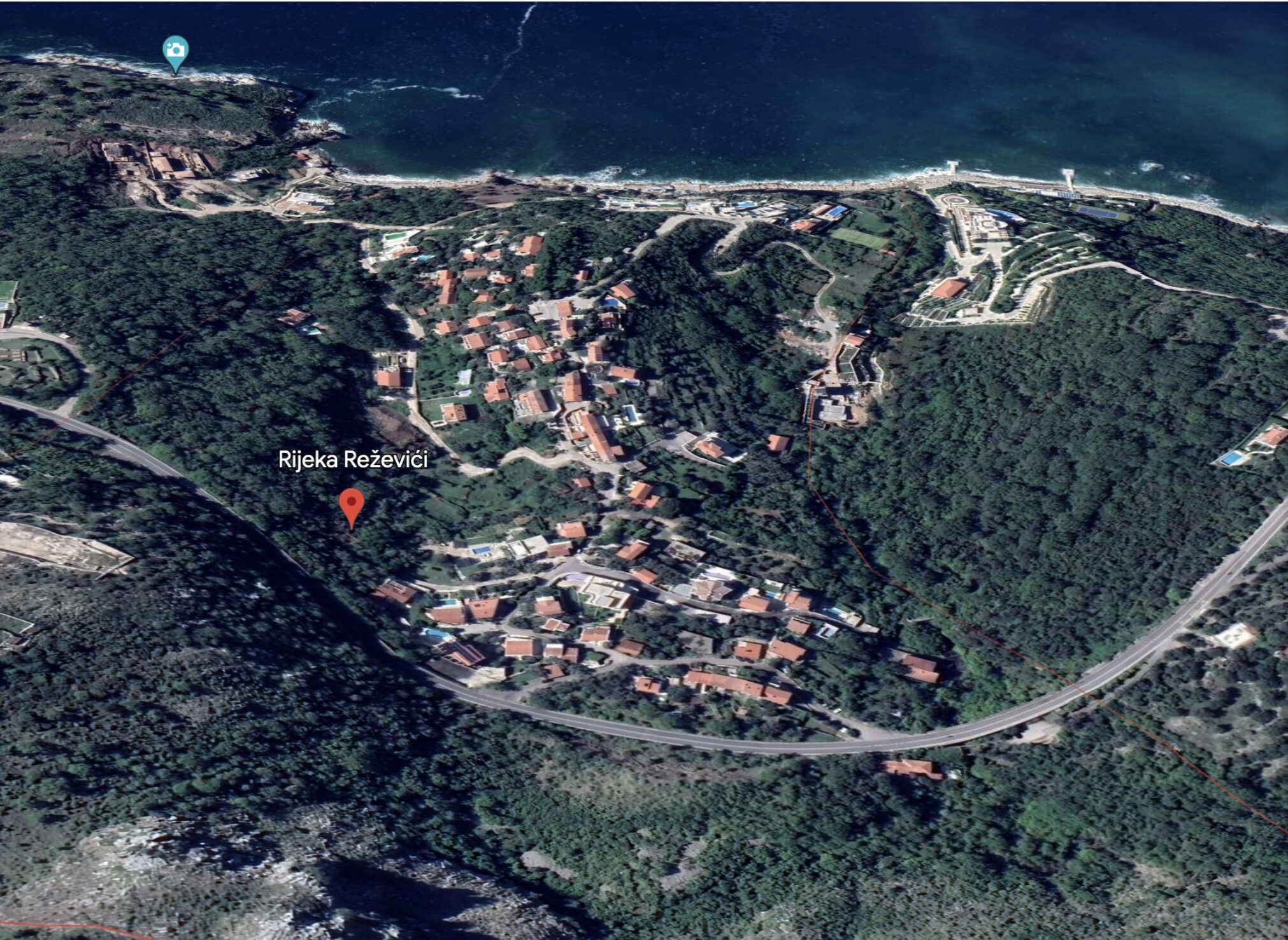 MRE-Immobilie (13) Premium-Baugrundstück in Reževići zu verkaufen — Montenegro