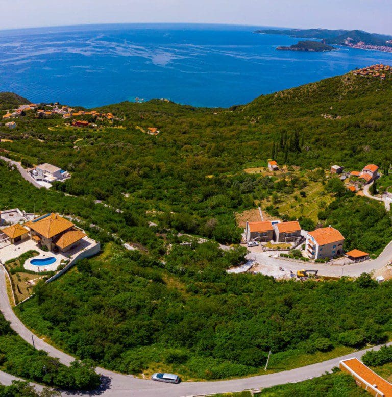 Montenegro Estates Чорногорія (1)873 Земля з видом на море в Тудоровичах, Будва