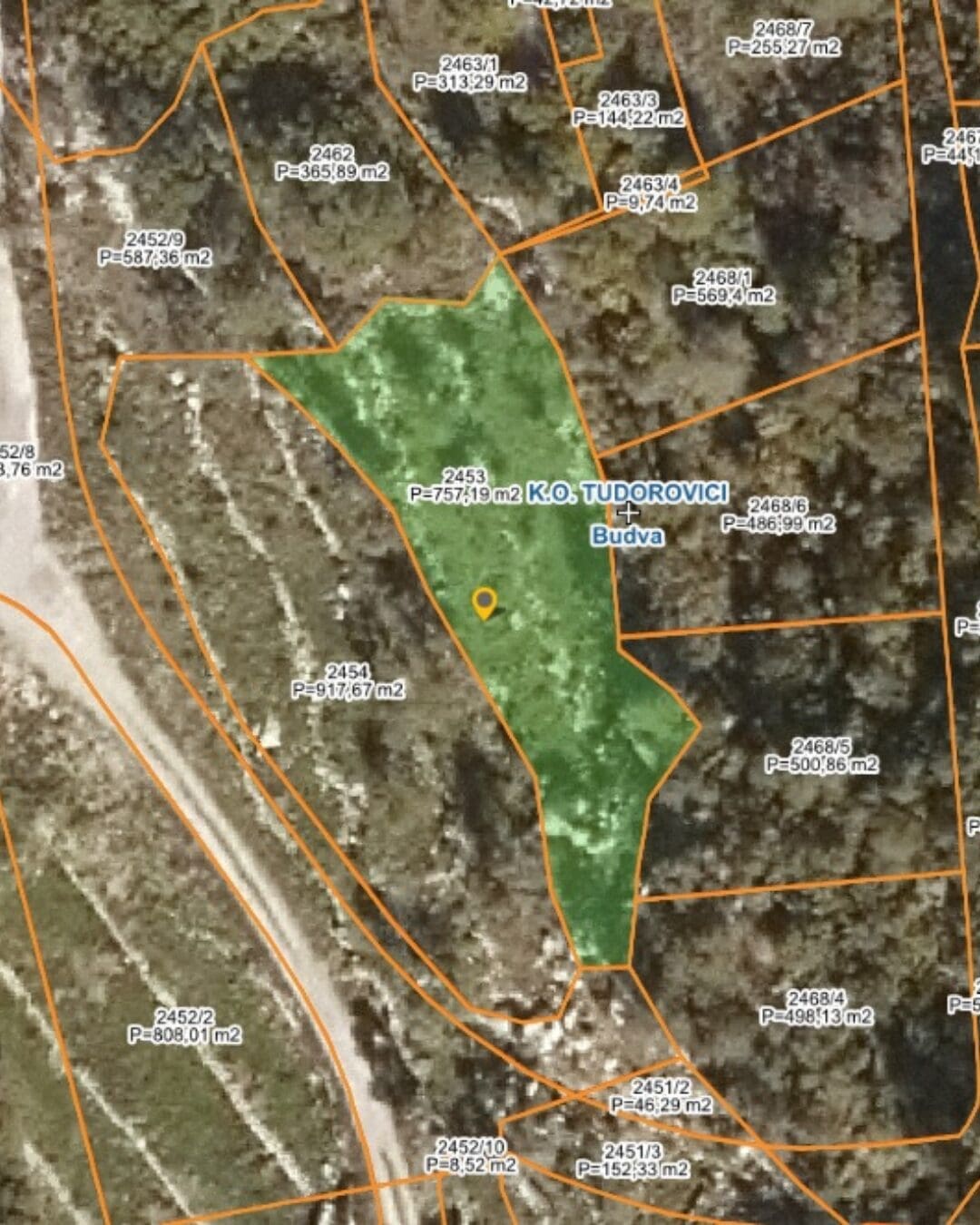 Montenegro Estates Чорногорія (2) Земельна ділянка під забудову в Тудоровичі, Будва – 1 388 м² преміальної площі — Будва