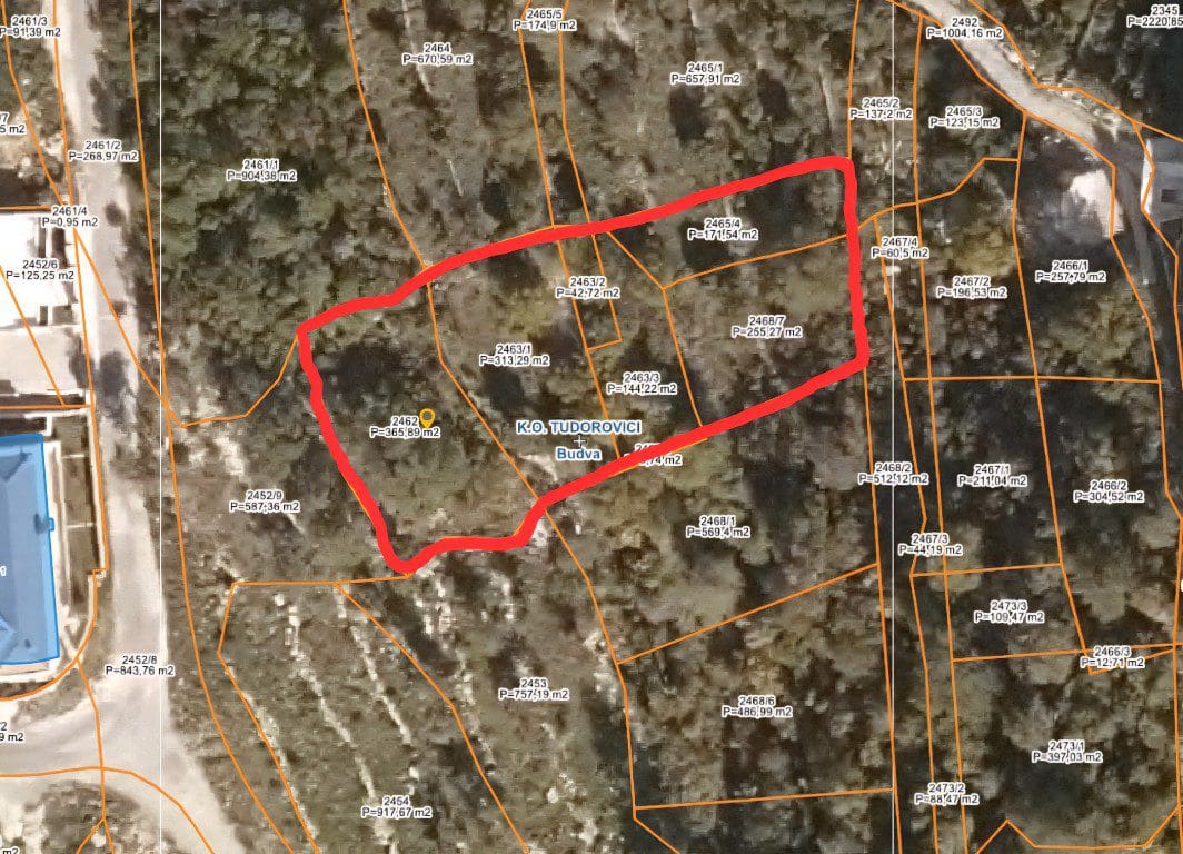 Montenegro Estates Чорногорія (2) Земельна ділянка з видом на море в Тудоровичах, Будва – 1 262 м² елітної території — Будва
